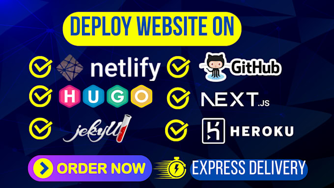 deploy your react or next js website to vercel netlify aws or custom host