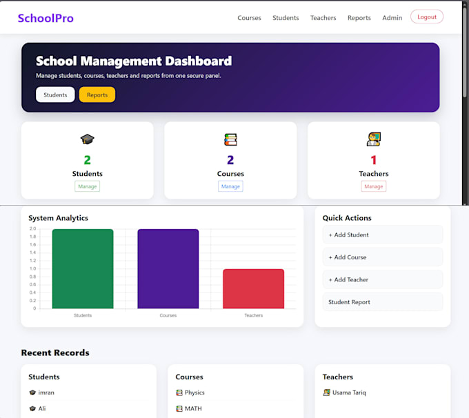 build a custom django python web app with database
