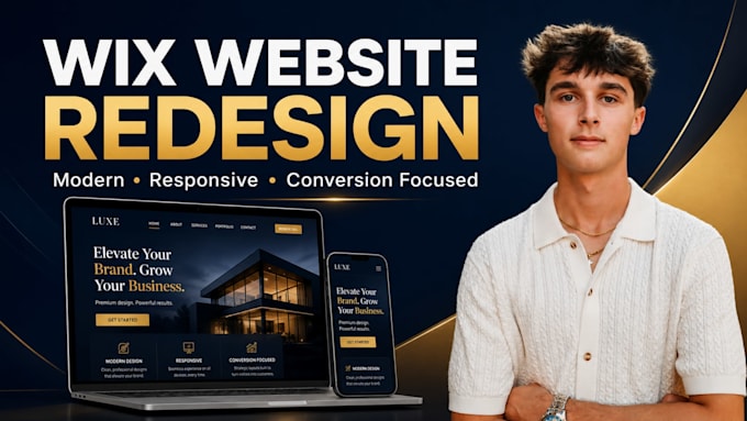 wix website redesign, redesign wix website and wix website design