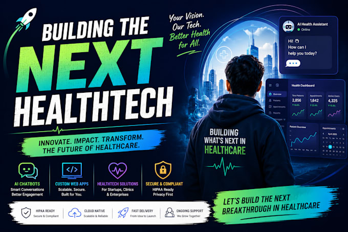 develop healthcare mvp, saas and ai web application