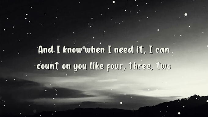 create animated hand drawn lyric music video for your song