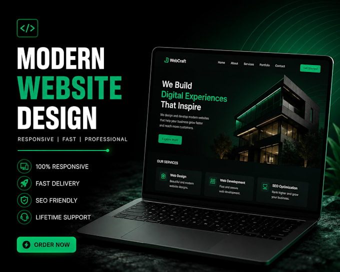 develop a custom website from scratch