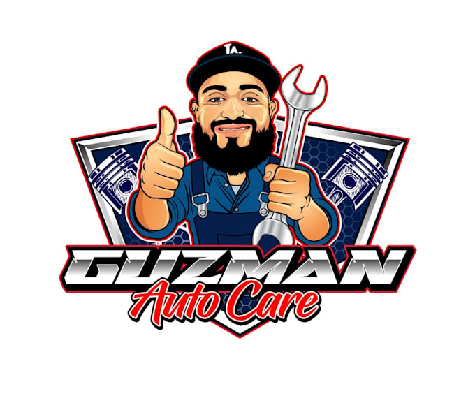 do modern gorgeous auto care service logo