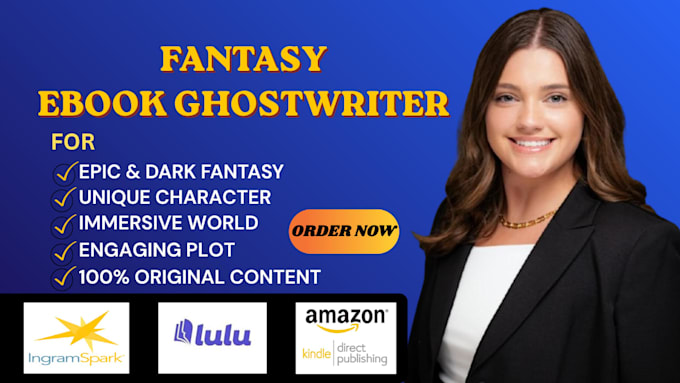 be fiction ebook ghostwriter for fantasy book on ingramspark