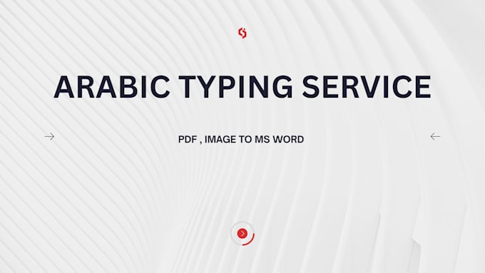 do arabic typing PDF image to word manually