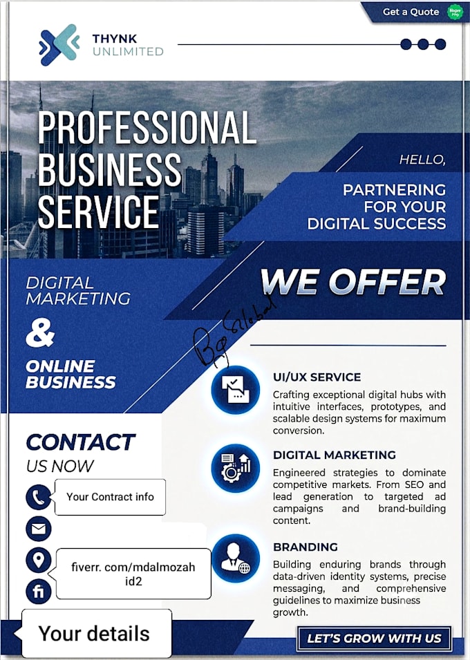 create professional level flyer