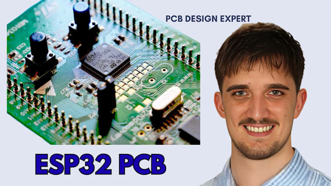 design iot pcb with esp32, bluetooth and wifi for smart wireless device project