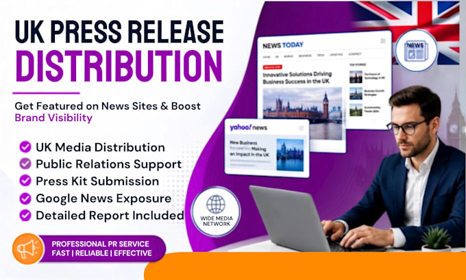 write UK press release distribution submit press kit UK media outlet google news