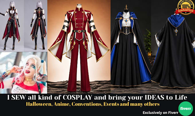 handcrafted original cosplay designs, made from scratch