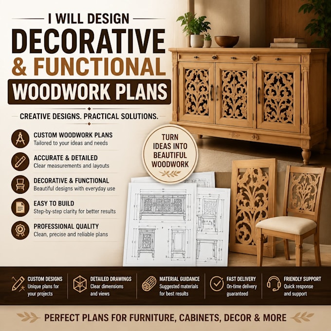 design decorative and functional woodwork plans