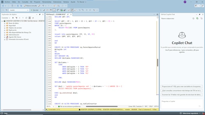 create, design and optimize sql server databases