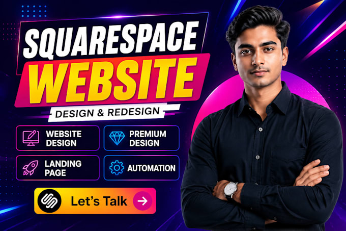 build squarespace website design or redesign squarespace website development