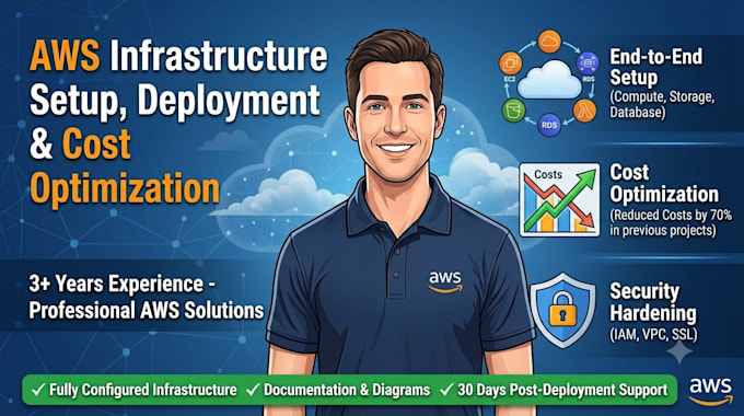 do AWS cloud infrastructure setup and cost optimization