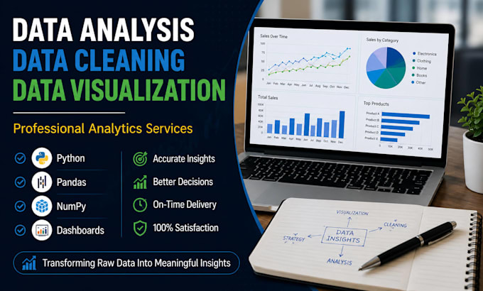 do data analysis and data cleaning  using python