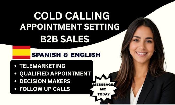 do professional cold calling, sales calls and appointment setting