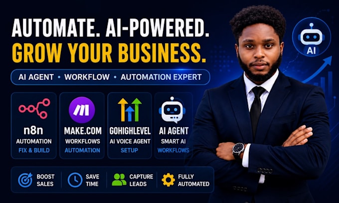 n8n automation fix ai agent workflow make com gohighlevel ai voice agent setup