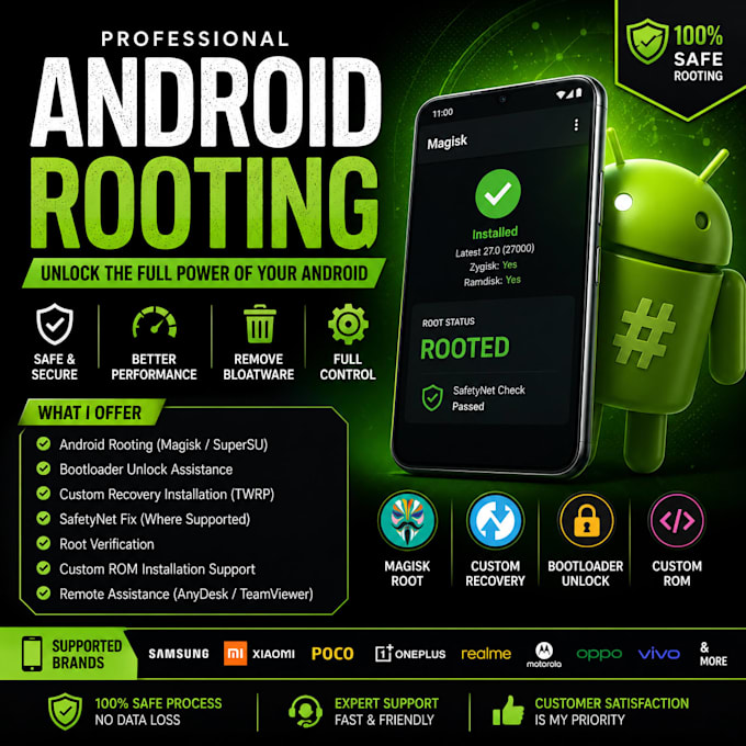 root your android phone safely and install magisk
