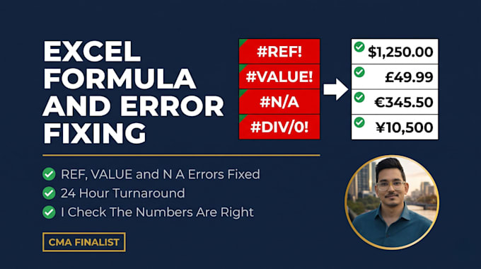 fix your excel formulas, errors and broken spreadsheets