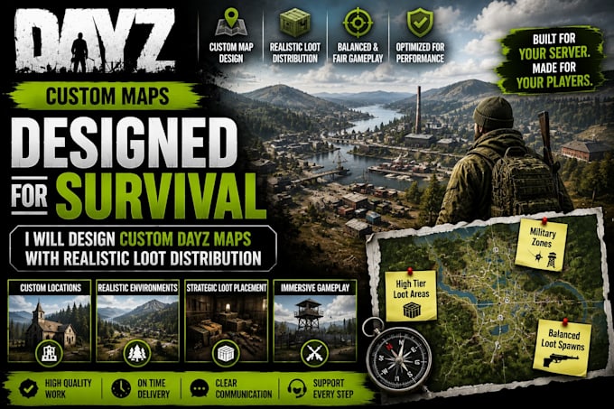 design custom dayz maps with realistic loot distribution