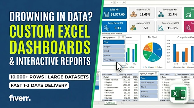 do dynamic excel pivot table dashboard with slicer and chart