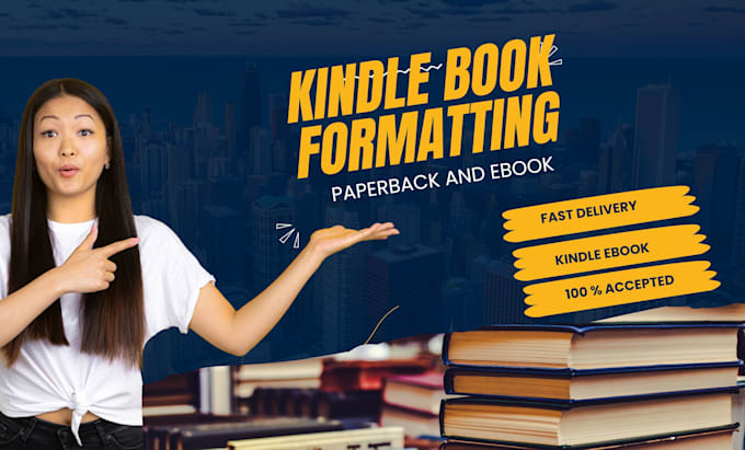 do professional book formatting , layout design, and publishing on amazon kdp