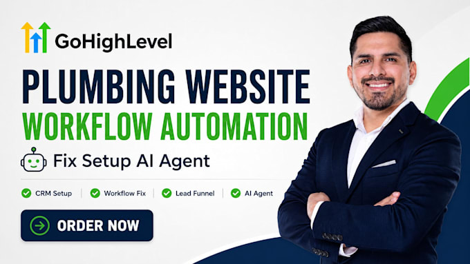 do gohighlevel plumbing website fix workflow automation gohighlevel ai agent