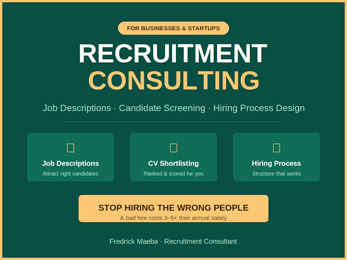 assist in managing the end to end recruitment process