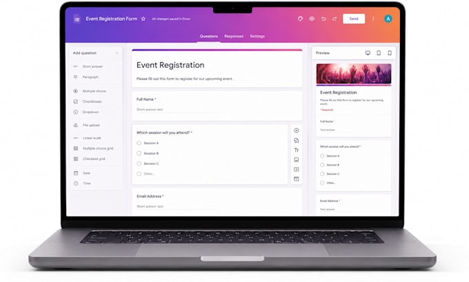 create professional google forms and surveys