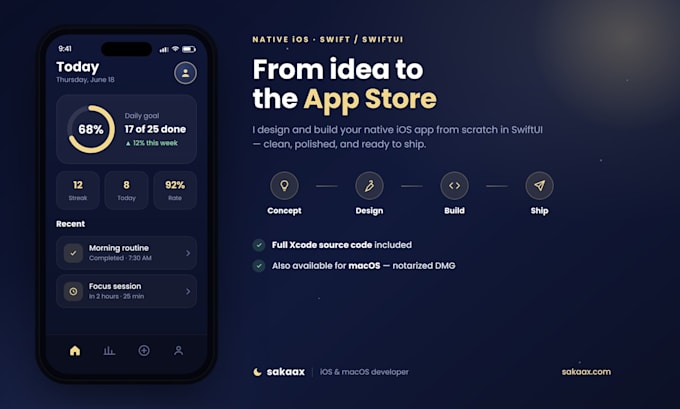 build your native ios app from scratch in swift swiftui