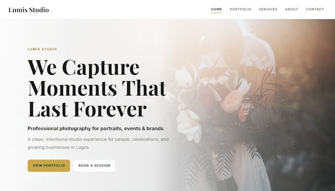 build a clean, fast custom website for your small business