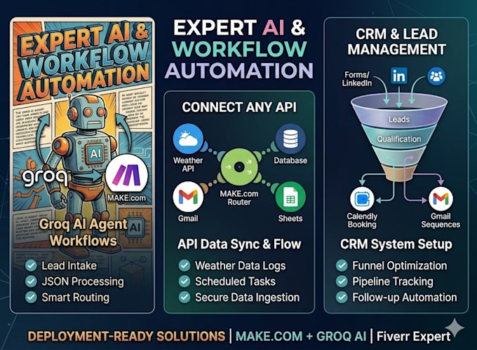 automate CRM lead management and scheduling workflows