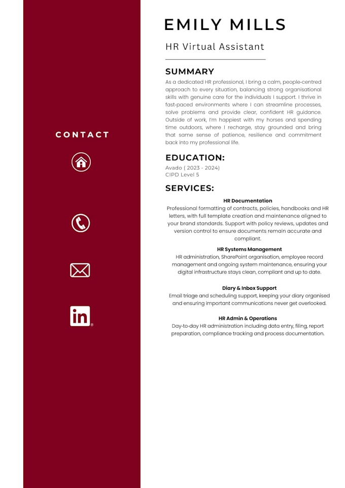 write your CV, complete note taking, support with interview prep