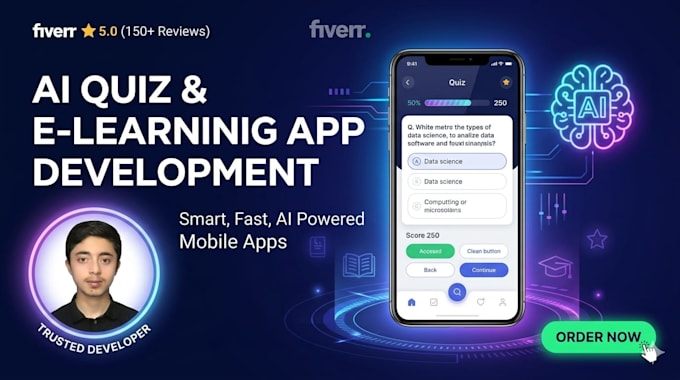 develop ai powered quiz and e learning mobile apps