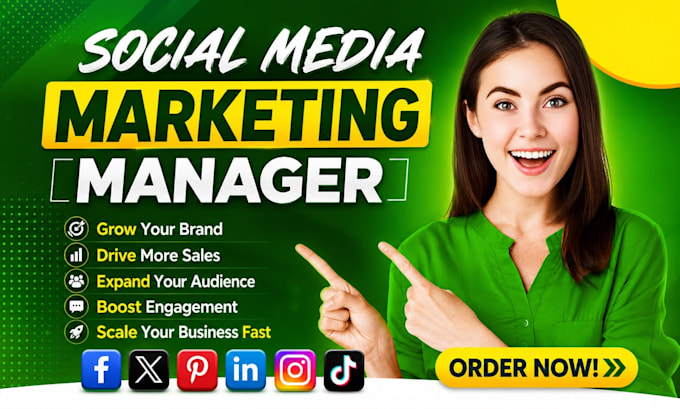 be your social media marketing manager and content creator