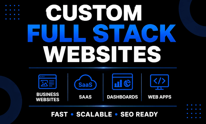 build custom full stack website and web application