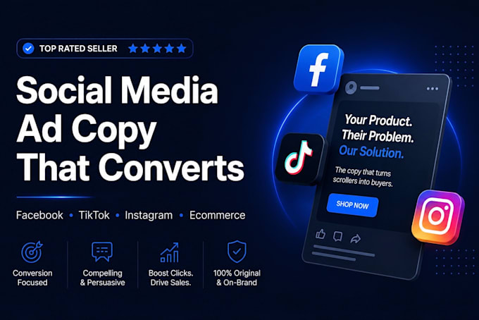 write high converting social media ad copy for ecommerce brands