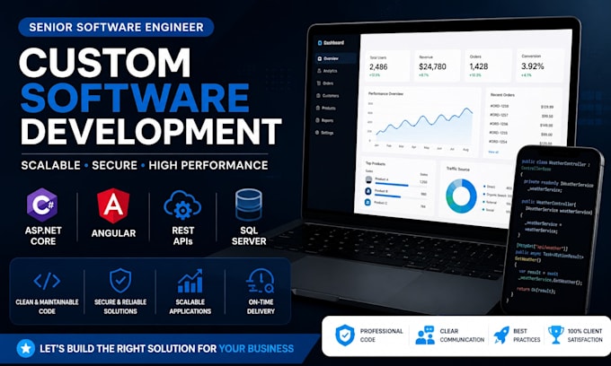 develop custom web applications and software solutions