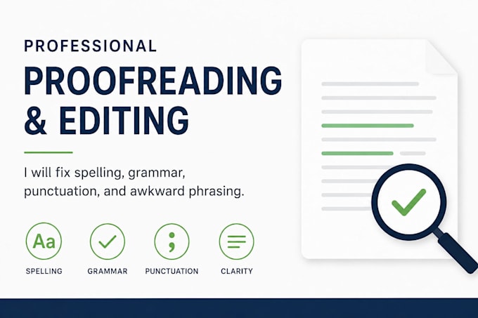 professionally proofread and edit your english document
