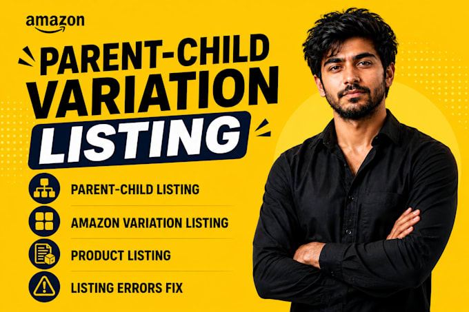 create or fix amazon parent child variation listing