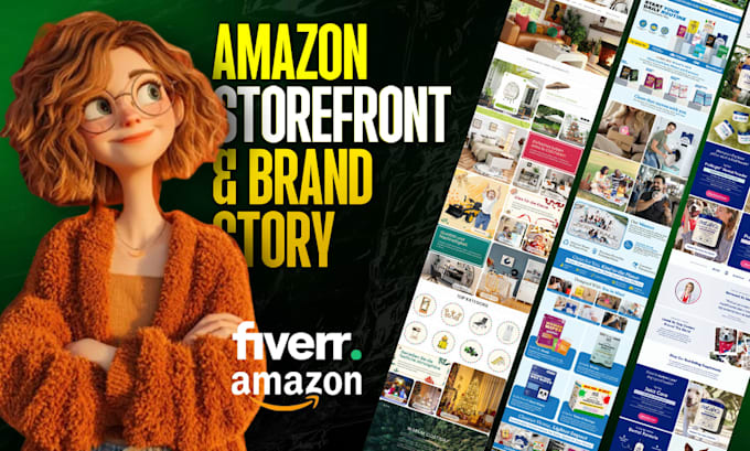 create amazon brand story and storefront design for you