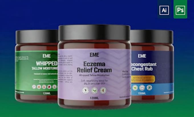 design supplement label and product packaging design with mockups for amazon