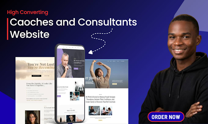 design website for coaches and consultants, coaching website, consultant website