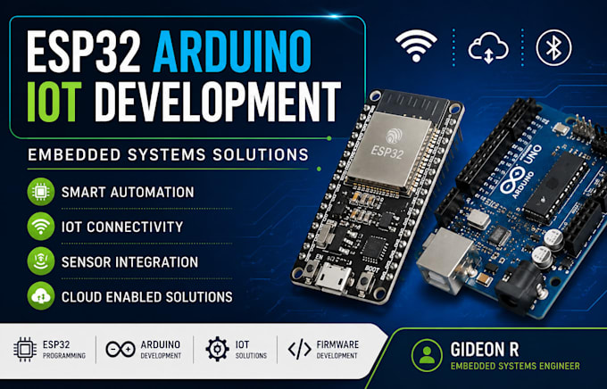 develop esp32 arduino iot projects