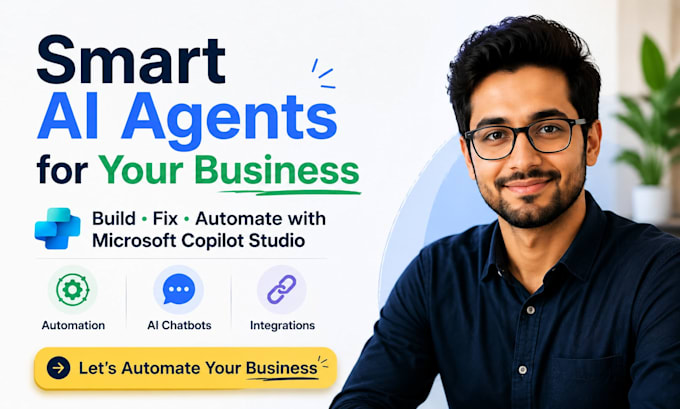 build smart microsoft copilot studio ai agents chatbot fixes business consultant