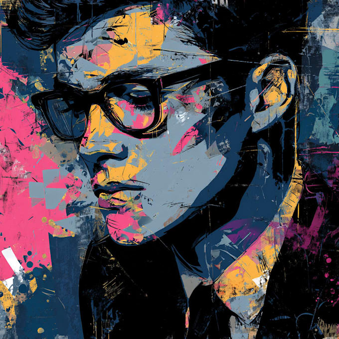 create surreal, psychedelic, abstract art