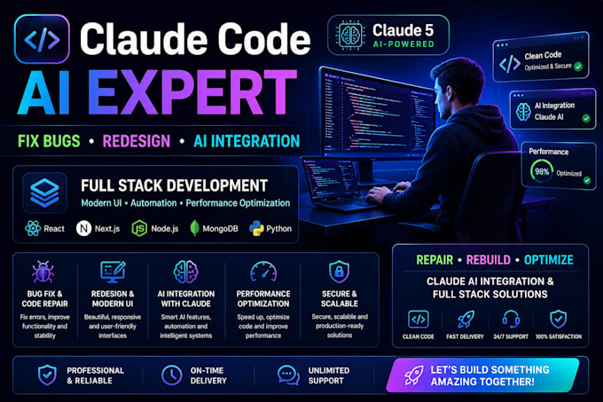 repair broken systems optimize code redesign integrate powerful ai using claude