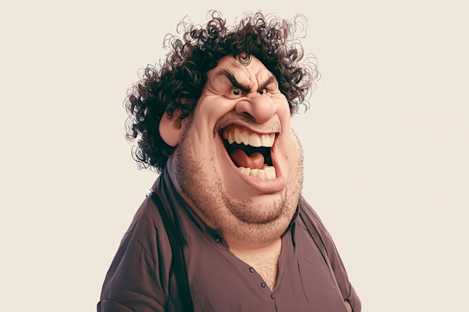 draw artistic cartoon caricatures