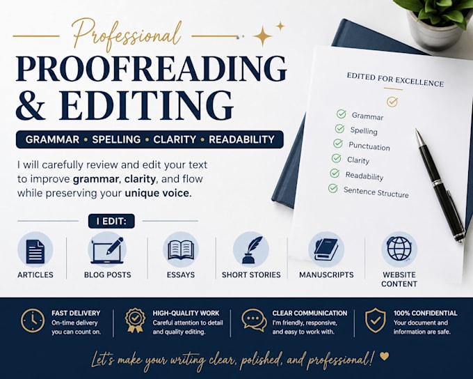 proofreader editor, grammar, spelling and content review