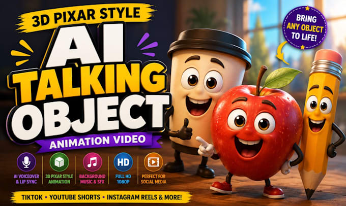 create viral 3d talking object ai object ai storytelling 3d animated talking