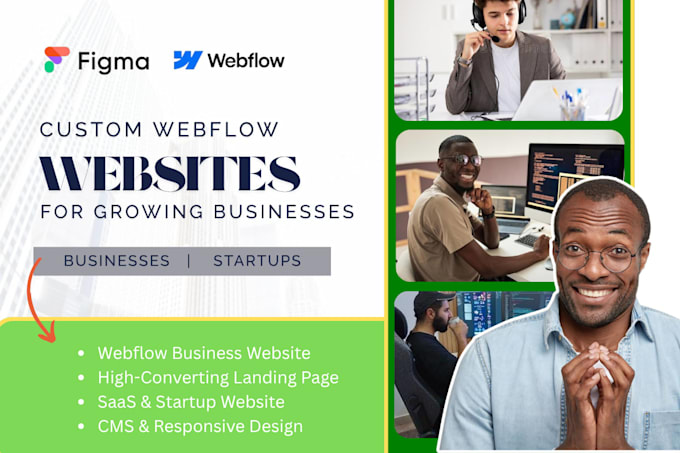 design, develop, convert, update or fix your webflow website